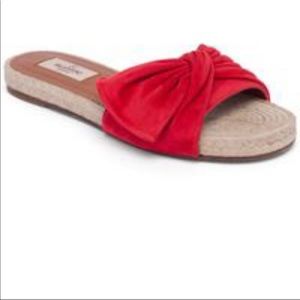 VALENTINO GARAVANI BOW ESPADRILLE SLIDE SANDAL